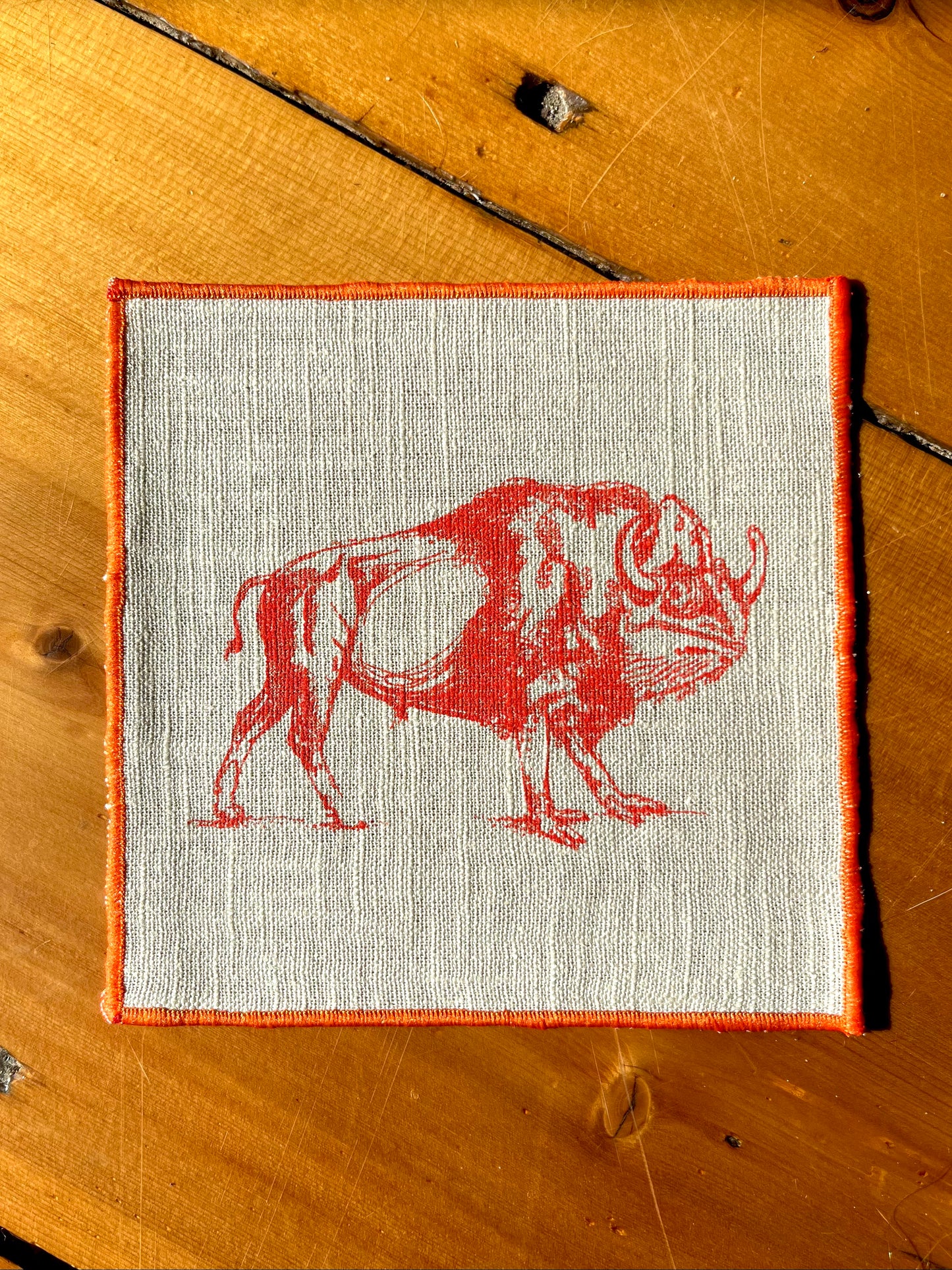 Mystical Creatures on Natural Linen
