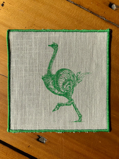 Mystical Creatures on Natural Linen