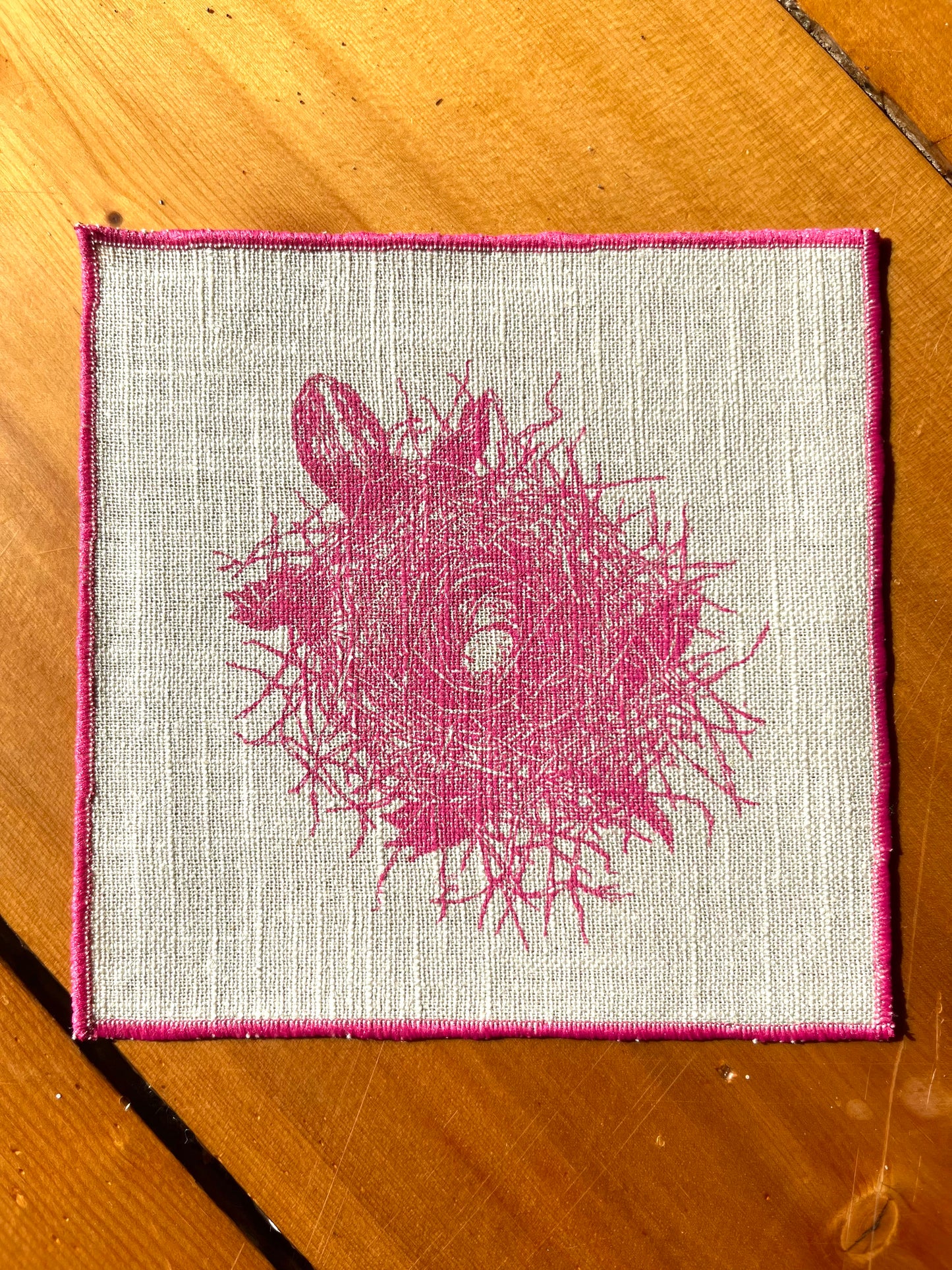 Mystical Creatures on Natural Linen